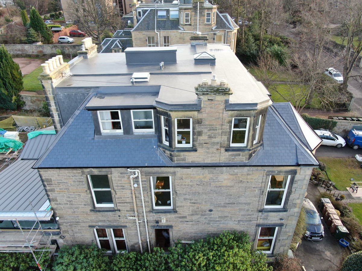 Traditional re-roof, polwarth. Edinburgh , @BauderLtd @singleply @TheNFRC @nedzink @Truebuildedin @SIGAslate