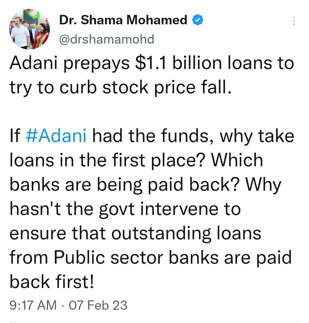 This has to be the dumbest tweet even dumber than trash spewed by #RahulGandhi in #LokSabha today

Most Congressis have no idea about how Banks work,how Stockmarkets work,how Bondmarkets work,how Margin money lending works,how loan against shares works
#AdaniGroup
#MadarsaGyaan👇