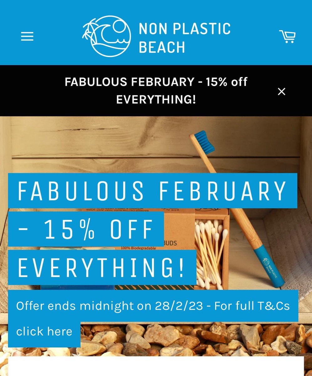NonPlasticBeach's tweet photo. We are having a Fabulous February 15% off sale this kind, so get your favourite plastic saving products at 15% off!

#plasticfree #sustainble #supportsmallbusiness #zerowaste https://t.co/zg6XpMGlQr