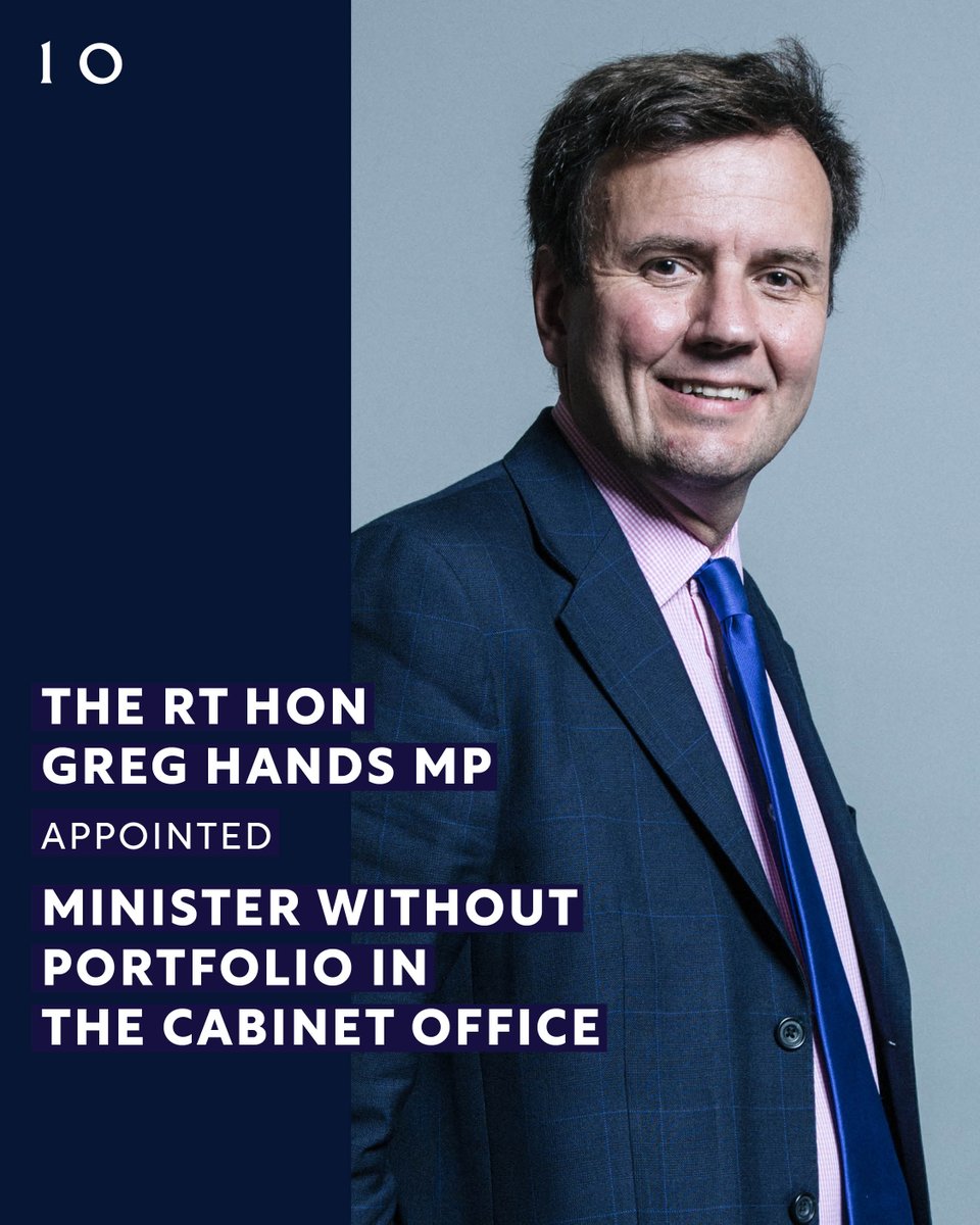 UK Prime Minister on Twitter "The Rt Hon Greg Hands GregHands has