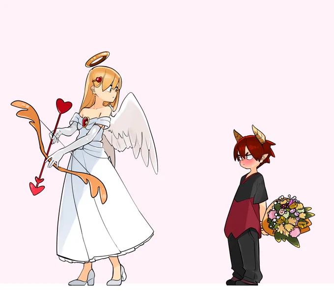 天使と悪魔のイラストの道のり 
