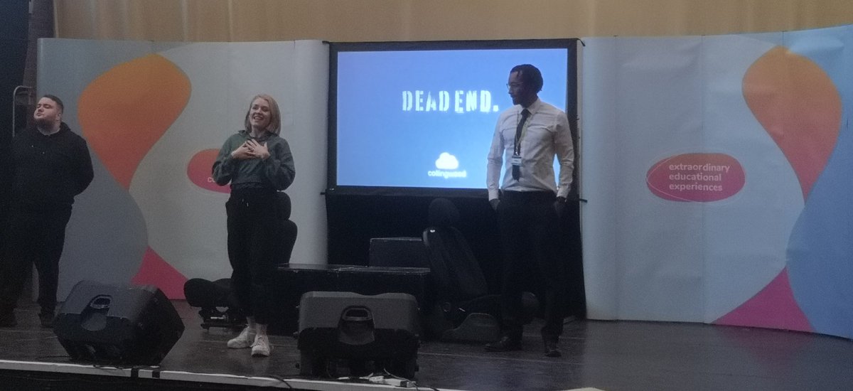 Yesterday @SaferEssexRoads came in with their performance of 'Dead End' a powerful way to educate students on road safety. Students that attended were engaged throughout. A great message to young drivers. @ColchesterInst #saferdrivers #YoungDrivers