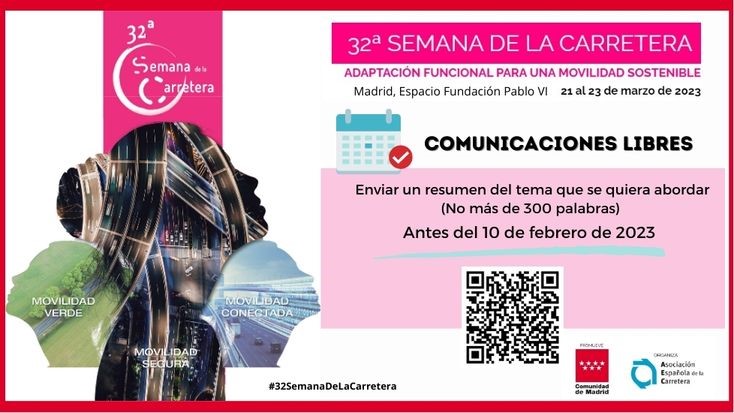 🔴Llamada a comunicaciones libres que contribuyan a complementar los temas que se abordarán en el Programa Técnico de la 32ª Semana de la Carretera. Presentación de resúmenes hasta el 10/02. No más de 300 palabras #32SemanaDeLaCarretera
⭕️32semanadelacarretera.aecarretera.com/comunicaciones…