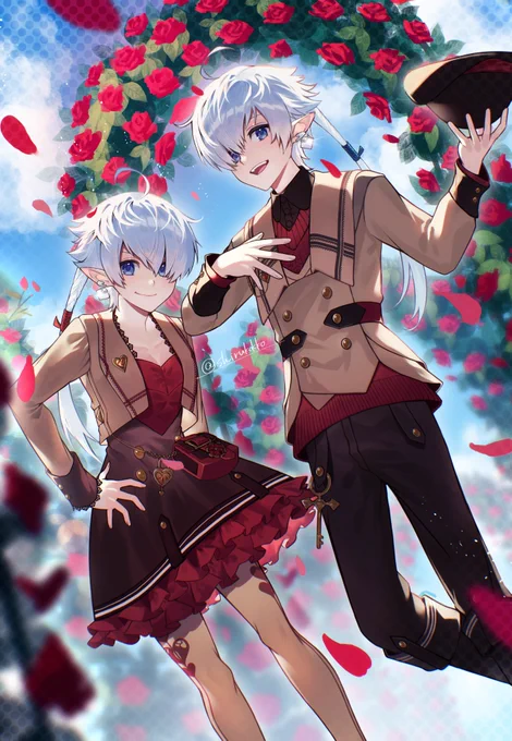 アルフィノ&アリゼー(ヴァレンティオンのすがた) 