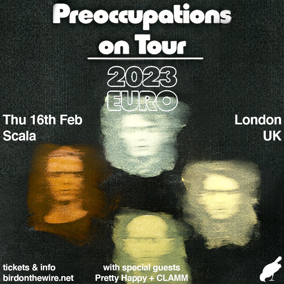 💥@CLAMMband will be opening for @pre_occupations at @ScalaLondon this Thursday! Get tickets to the show at birdonthewire.net/events/preoccu…