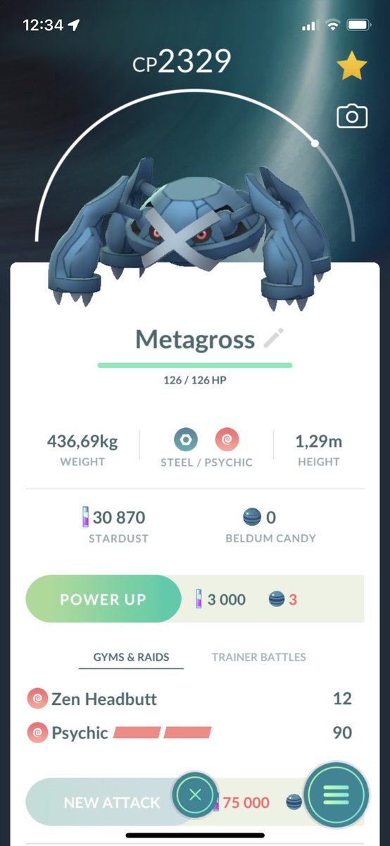 bravefarters's tweet photo. @Alakazam4Ever Just found a perfect metagross aswell😃 
Do you know what attacks i should try to get or did i get lucky with the ones i got? https://t.co/KMTCRmYJon