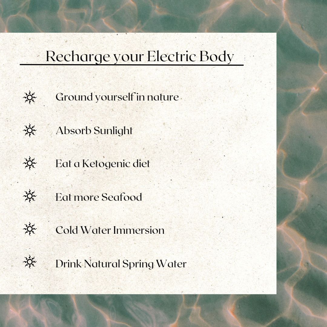 Nature has all the answers for us. We just need to plug into it, and out of the technological matrix!

#Health #NaturalHealth #CircadianBiology #Biofields #RedLightTherapy #Omega3 #Grounding #EMFs #IceBaths