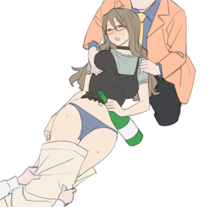 潰れて介抱されてるmzk 