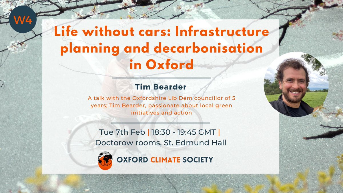 Coming up today: Our week 4 event with environmental campaigner and country councilor Tim Bearder, about the political challenges surrounding infrastructure planning and local climate adaption! 

Sign up here: fb.me/e/5pK5mcy5S