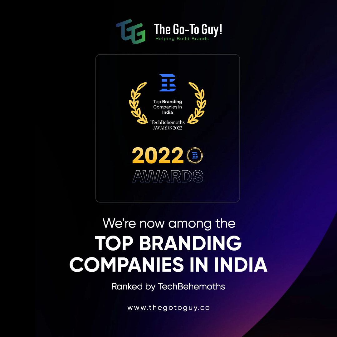 We are thrilled to announce that The Go-To Guy! has yet again been recognized as one of the top branding companies in India. 
Check it here: bit.ly/3I5VzjG
#TheGoToGuy #TechBehemoths #Awards #AwardRecognition #TopBrandingCompanies #TopBrandingAgencies