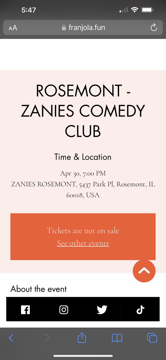 Ker_M_W's tweet photo. @ChrisFranjola I’ve been trying to get tickets to Rosemont show for weeks. It keeps saying “tickets are not on sale”. Can you help?? https://t.co/AKlnV7quWc
