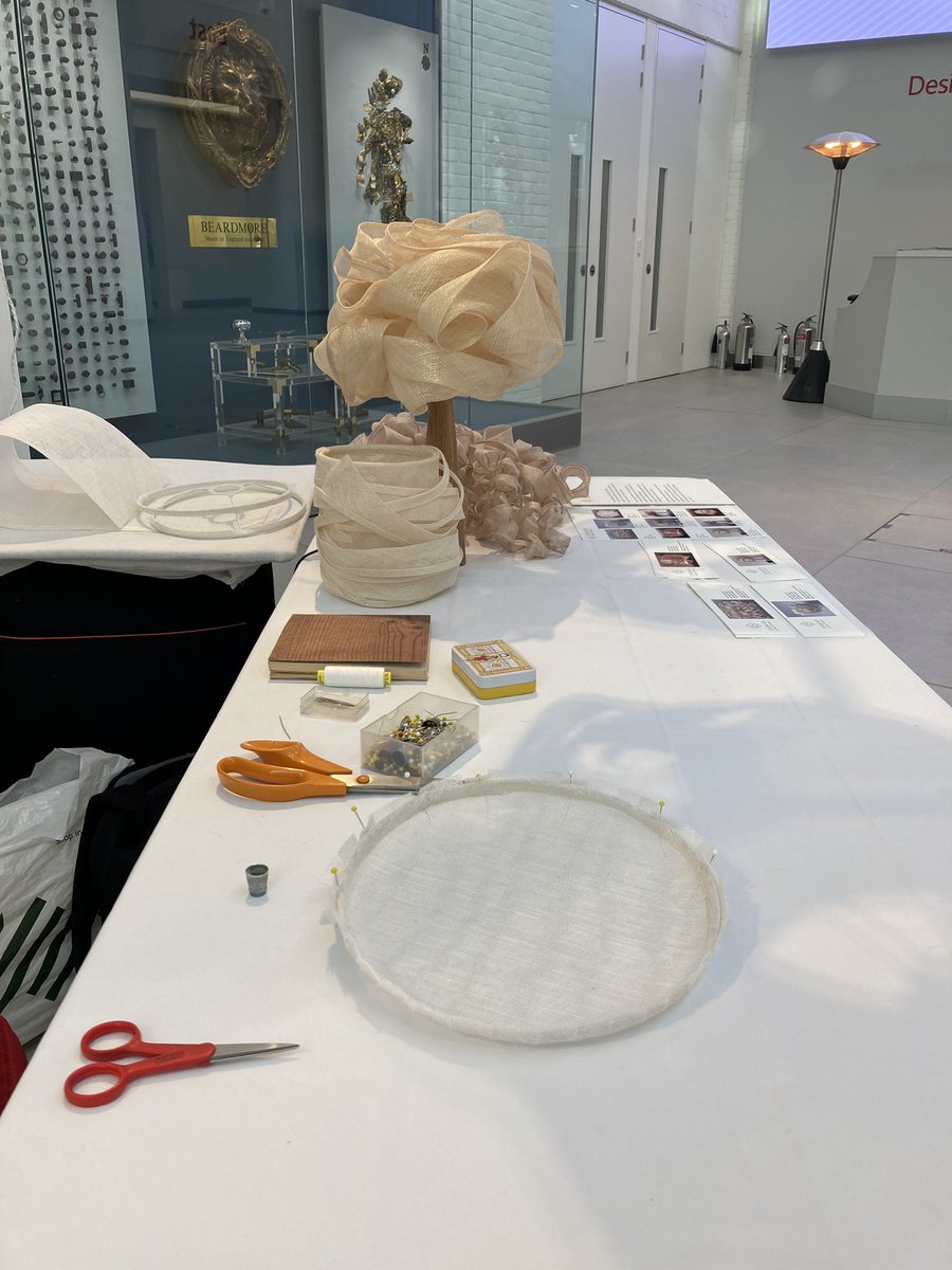 KHmillinery's tweet photo. Delighted to be showing my new work, handmade sculptural lightshades here at @DesignCentreCH as part of their Craftworkers in Residence. Come along and get a glimpse at some of the processes involved in creating them! https://t.co/Xwbf9BpA12