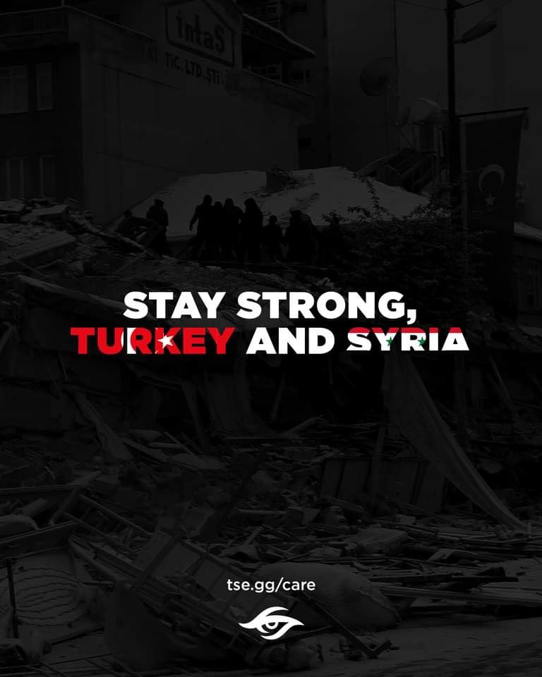 Team Secret on Twitter "Devastating news came from Turkey and Syria