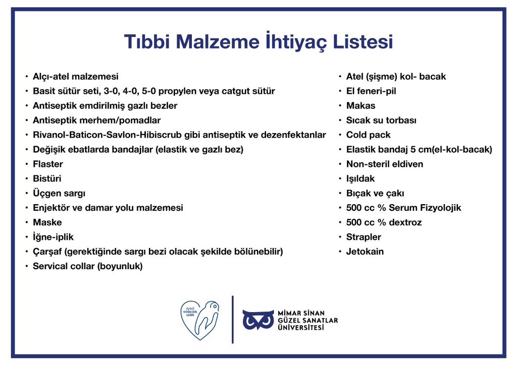 msgsuniversite's tweet photo. Üniversitemizi #MSGSÜ Gönüllülük Kulübü'nün yürüttüğü yardım toplama sürecine katkı sağlamak için Fındıklı Yerleşkemize bekliyoruz. 
Yardımlarınızı 24 saat ulaştırabilirsiniz. 
Ulaştıramayanlar için araçlar��mız hazır. 
İletişim: yardim.msgsu@msgsu.edu.tr https://t.co/JEszfph011