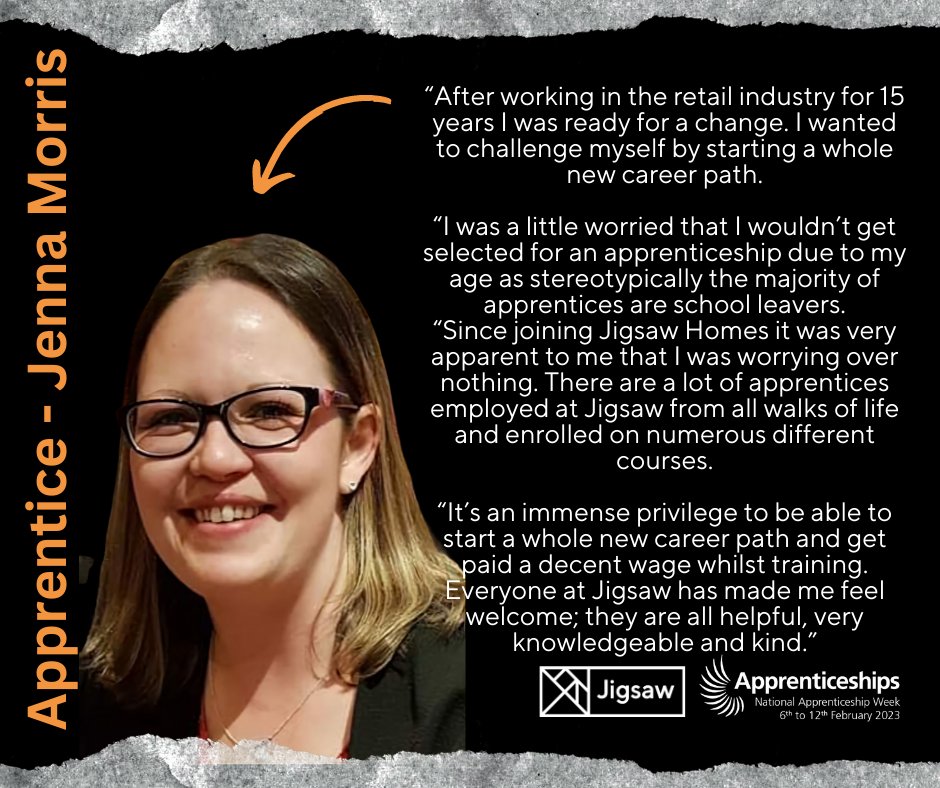 JigsawHG's tweet photo. Jenna Morris is our Apprentice Building Safety and Compliance Admin. She is currently studying for a Level 3 in Business Administration with @SyscoGroup. She shared her experience of becoming an apprentice: 

#NAW2023 #SkillsForLife https://t.co/WKwzotIUZH