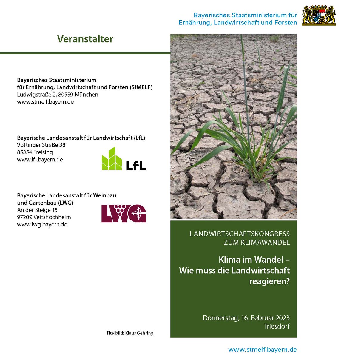 EhemTriesdorfer's tweet photo. Landwirtschaftskongress zum Klimawandel:
Klima im Wandel der Zeit - Wie muss die Landwirtschaft reagieren?
Donnerstag, 16.02. in Triesdorf
Info und Anmeldung unter https://t.co/8RRHk7COfU  
#klimawandel #landwirtschaft #vet #lla #bildungszentrumtriesdorf
#michaelakaniber https://t.co/aU8Cpp613H