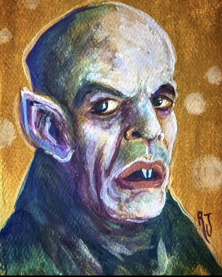Zerostreet's tweet photo. Happy Nosferatuesday!
#nosferatu #nosferatuesday #painting #acrylicpainting #artwork #illustration #montser #undead #vampire #creaturesofthenight #bloodsucker #klauskinski https://t.co/MO5LwwtZbV