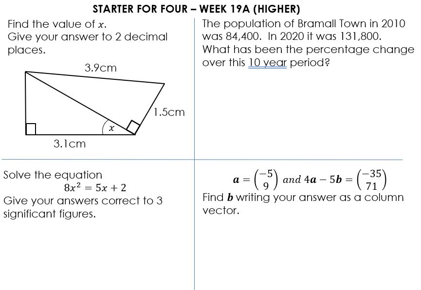 mrchadburn's tweet photo. Four more sets of videos available for my Weekly #HigherTier #GCSEMaths Starter questions - see them all on my new #YouTube Channel
https://t.co/9wpF6SZbki
#Mathematics https://t.co/74kww3Rxu7