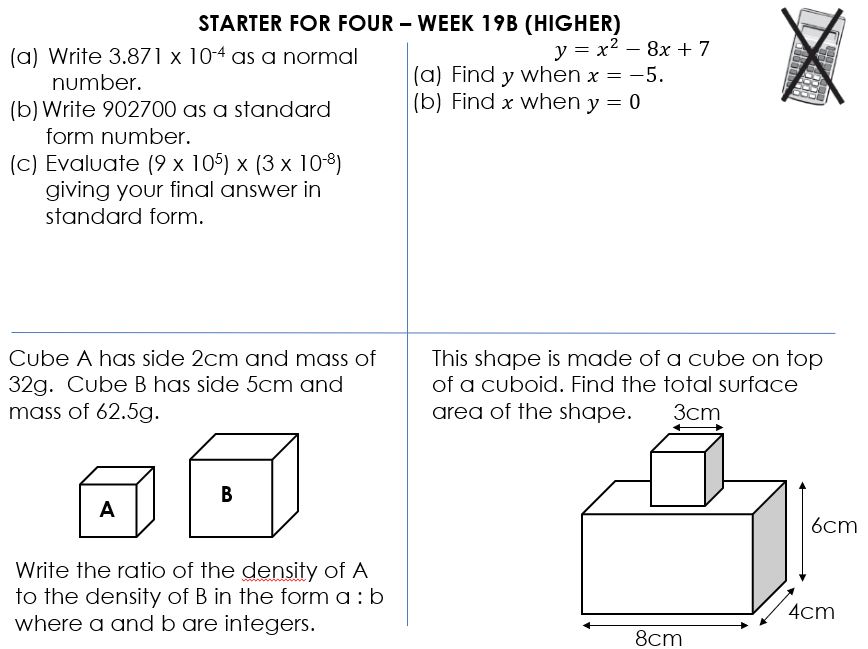 mrchadburn's tweet photo. Four more sets of videos available for my Weekly #HigherTier #GCSEMaths Starter questions - see them all on my new #YouTube Channel
https://t.co/9wpF6SZbki
#Mathematics https://t.co/74kww3Rxu7