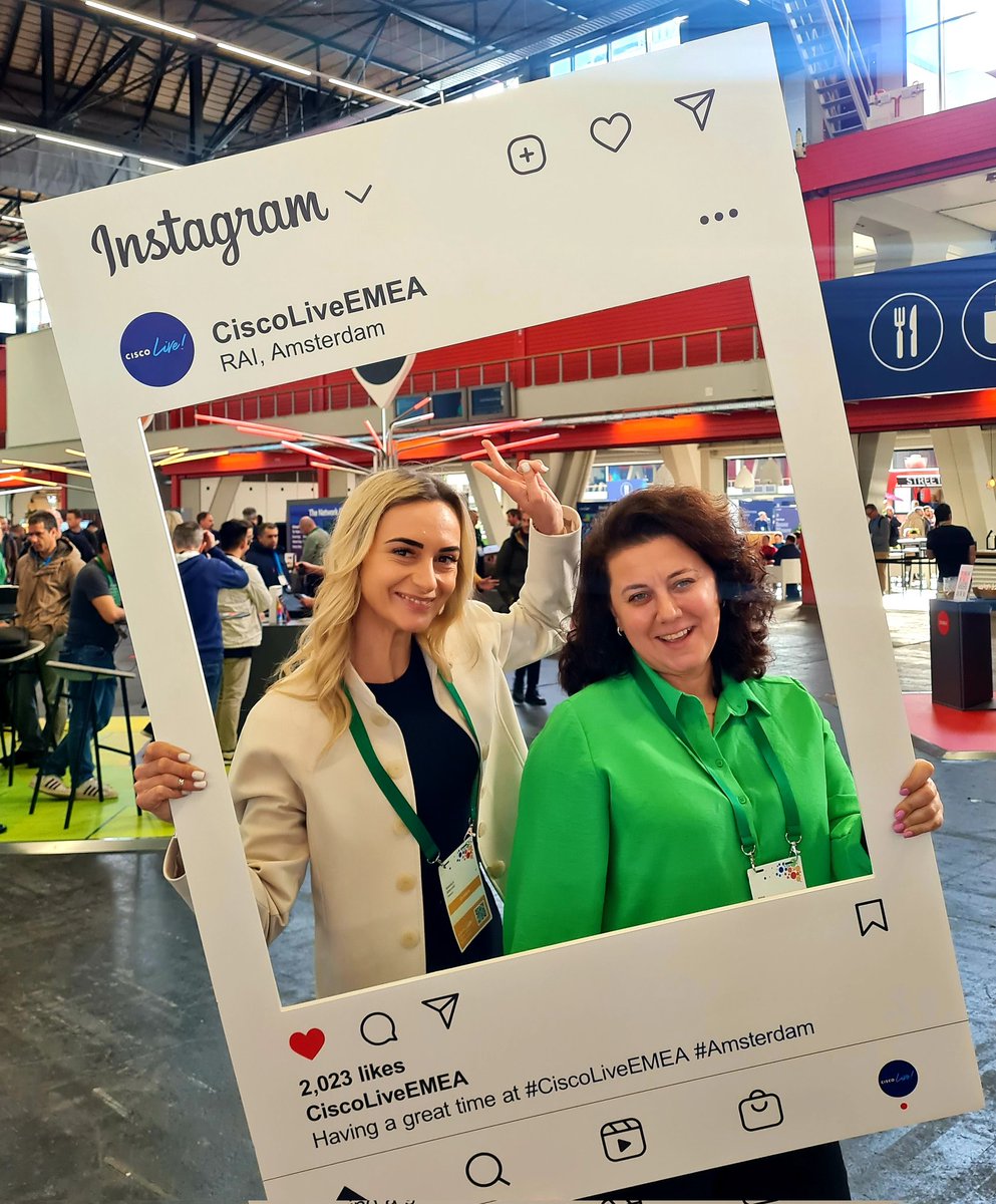 NataliaMarusic's tweet image. Great to be back to Cisco Live! @irina_danilev #cleur #ciscolive2023
