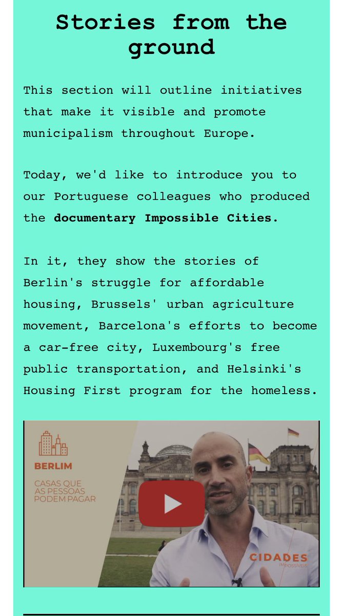 cid_impossiveis's tweet photo. The @EMN_Project just released the @cid_impossiveis documentary in their newsletter letter 🔥

Thank you for spreading these good practices for cities 🙏 https://t.co/IUu0HyAWIA