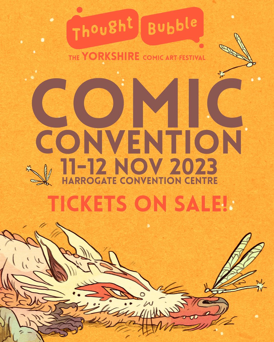 Thought Bubble Comic Convention 2023 will be on a whole new scale! With two days full of your favourite comic artists, writers, panels, kids' activities, cosplay and everything in between. Stop dragon your feet and get your tickets, they're on sale now: thoughtbubblefestival.com/tickets