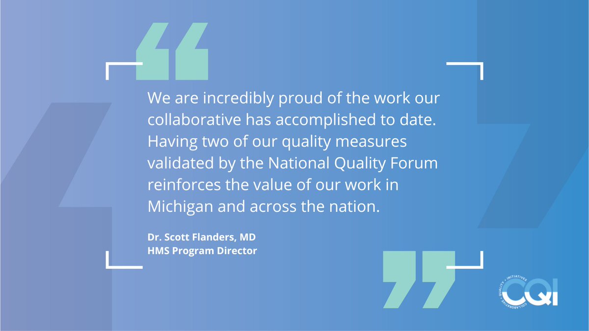 MichiganCQIs's tweet photo. The @NatQualityForum has endorsed two quality improvement measures created by @HMS_MI, focusing on the appropriate diagnosis of community-acquired pneumonia and urinary tract infection in hospitalized adult patients. Read more: https://t.co/J4HHD1QSaU #QualityImprovement #QIWork https://t.co/vR1llR3bVD