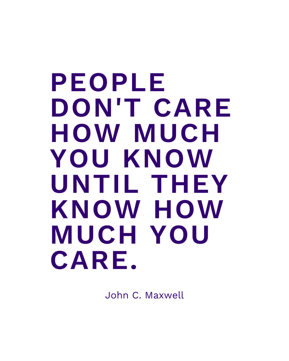 Maxwell_Leaders's tweet photo. Empathy asks us to put the other person first—to be FOR them.

Here's how:
✨ We leave our place and go to theirs.
✨ We ask questions and listen.
✨ We connect for the right reasons. https://t.co/w1R5efOW7O