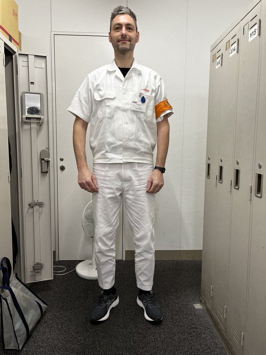 Trousers are vertically challenged. But what an honour to wear this