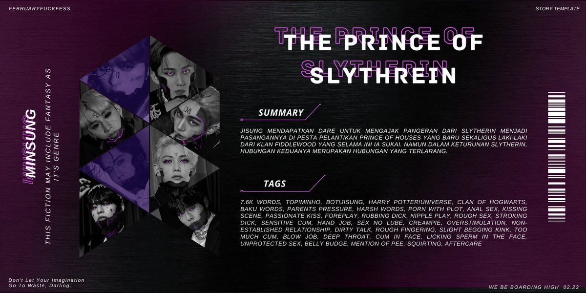 februaryfckfest's tweet photo. The Prince of Slytherin

— MINSUNG
— https://t.co/Vbfw5Xk0rl 

#FFF2023withMINSUNG https://t.co/XqDRxe3HjG