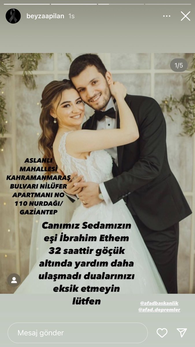 ylmzedanur's tweet photo. @AFADBaskanlik @DepremDairesi @haluklevent #deprem #afaddeprem #afad https://t.co/yHdSHMCyUA