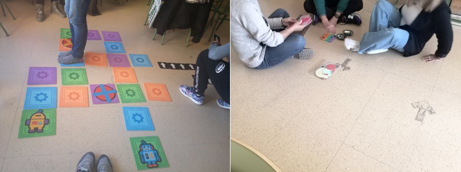 infantilCFIEVA's tweet photo. Gracias a María Méndez del CEIP Pinares del Cega, los profes del @Ceipeuropalpdp experimentan, de forma lúdica, cómo iniciar a sus 🧑🎓👨🎓 en la #robótica y la #programación.
En la 1ª sesión, con actividades #desconectadas.
@cfievalladolid
@educacyl
#TiCyL
#FormacionCyL
#InnovaCyL https://t.co/rFt5ZP80wU