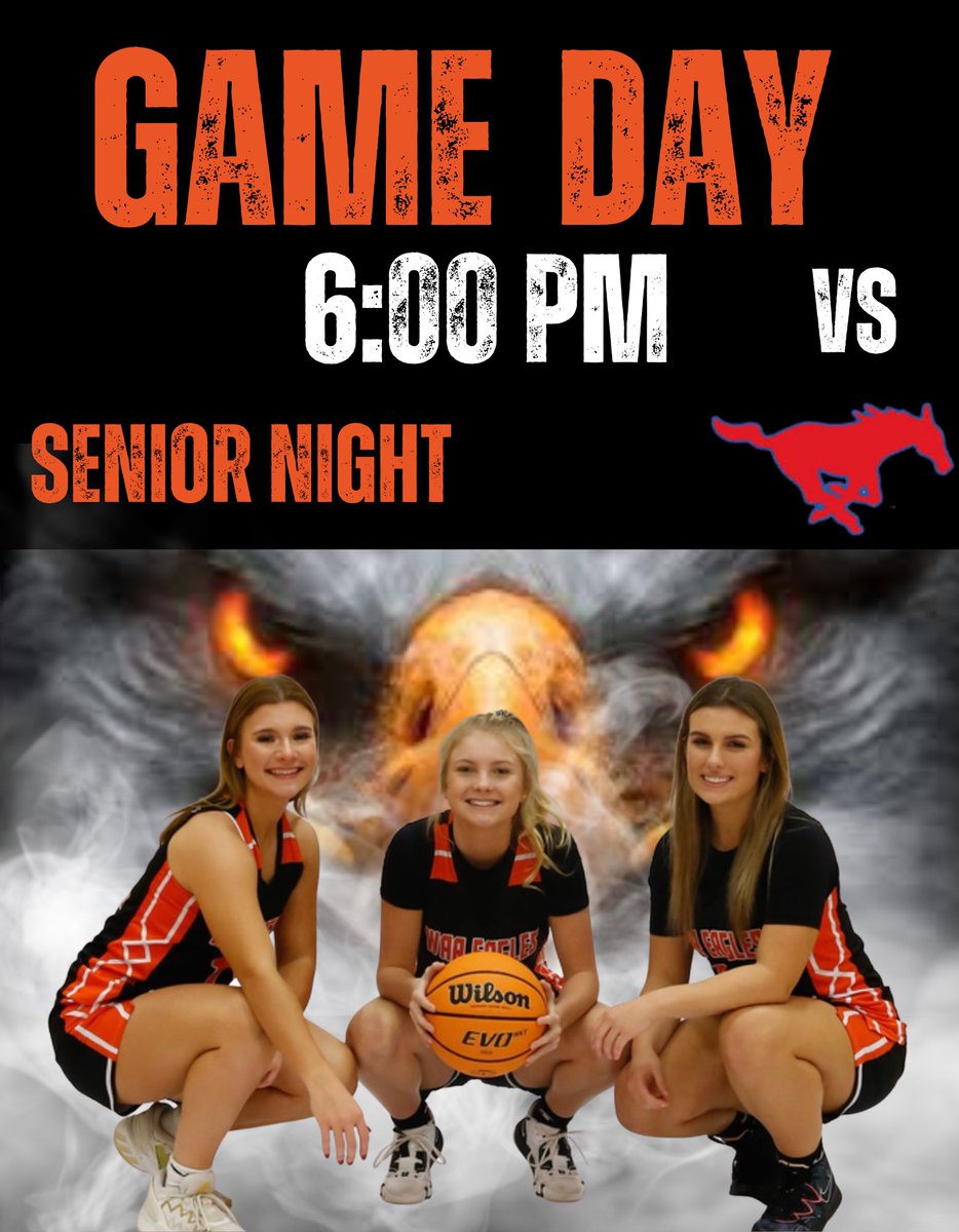 DCHSWBB's tweet photo. Senior night tonight at 6‼️ Big conference match up against Parkland! We need you there Wareagle Nation🗣️ https://t.co/NCFQj6SRfY