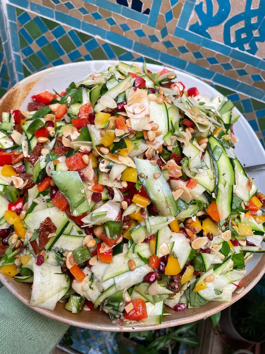 This week we have courgette ribbon salad. Almost, *almost* too good to eat