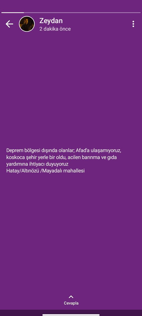 gzmbhr_'s tweet photo. Orda bulunan arkadaşlarım acil destek bekliyor lütfen elimizden geleni yapalım @haluklevent @OguzhanUgur @BabalaTv @AFADBaskanlik @DepremDairesi #deprem #hatayyardimbekliyor #YARDIM #sondakikadeprem #Hatay https://t.co/Rdnx2nvdVV