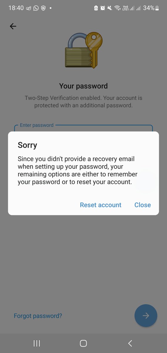 Hi there <a href="/smstelegram/">Telegram Login Help</a> , forgat my password, enabled two step verification, but ive forgot to fill my email recovery password in the setting, can you help me please to get my telegram account back....thx