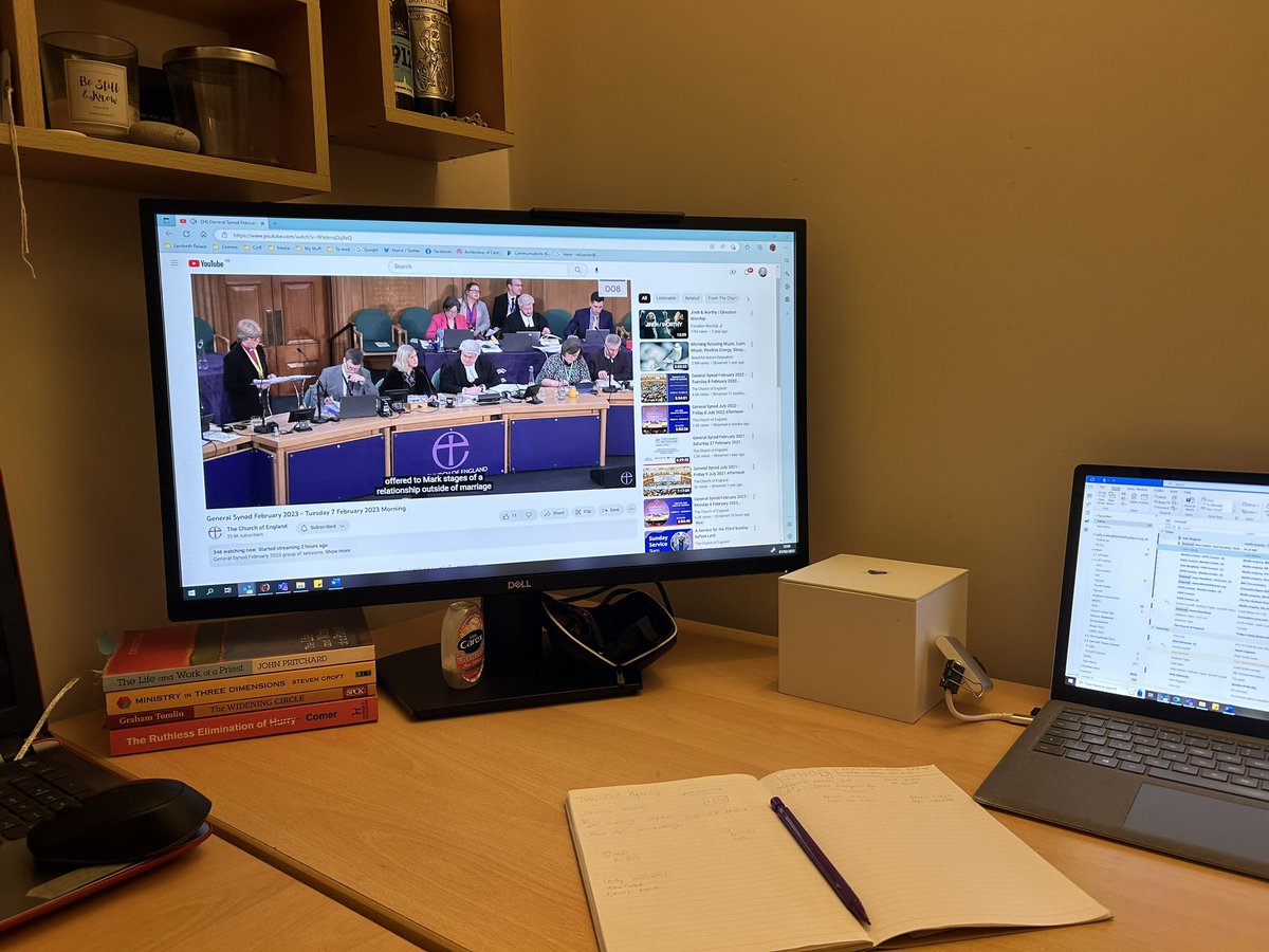 Todays view, not so grand but does have the added bonus of a pause button… and better snacks #synod