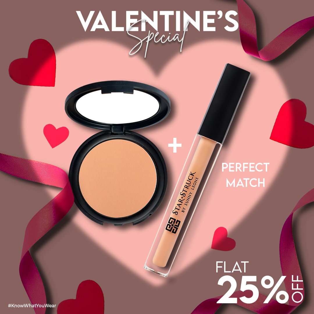 StarStruckbySL's tweet image. Be Valentine Ready! Use together to get a Flawless Finish!
Shop online: bit.ly/3YaWxRb
.
#KnowWhatYouWear #CompactPowder #LiquidConcealer #ValentinesWeek #ValentineSale #Sales #SunnyLeone #cosmetic #makeup #Facemakeup #Glamup