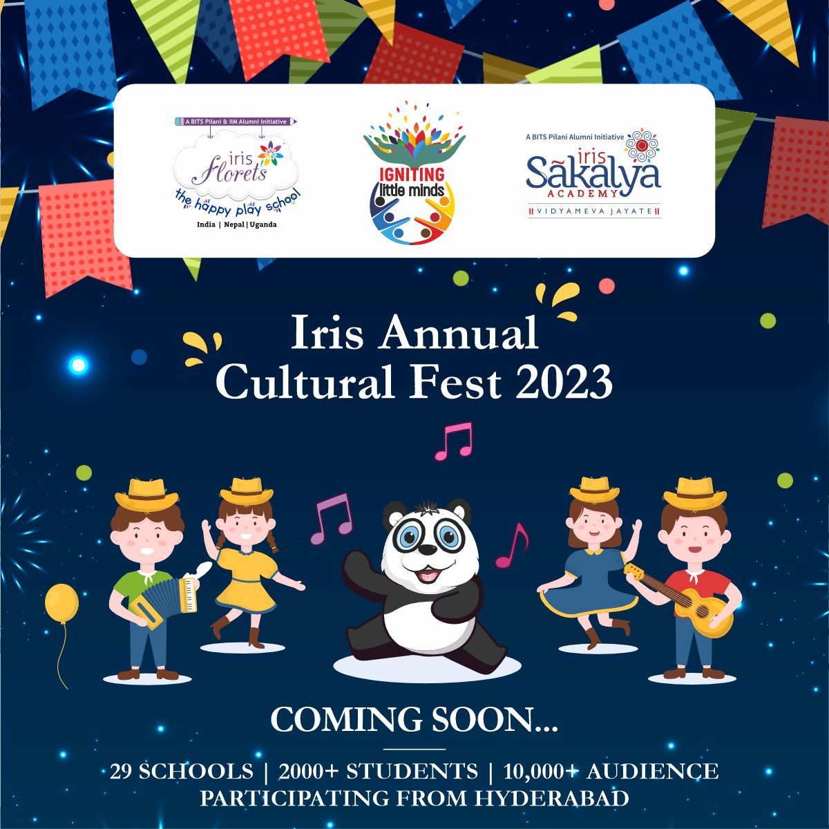 IrisEducare's tweet photo. 🥁 IRIS Annual Cultural Fest 2023 - Coming Soon !
👉No.1 Franchise Model Preschool by Times Group
#preschool #preschoolfranchise #schoolfranchise #irisflorets #playschool #playschoolfranchise #irisannualday2023 #annualday2023 #irisannualdayteaserlaunch #ComingSoon https://t.co/vD40r2hGGY