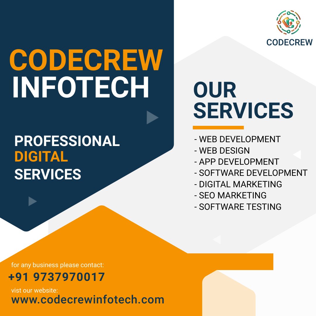 codecrew_Info's tweet image. #codecrew #codecrewinfotech