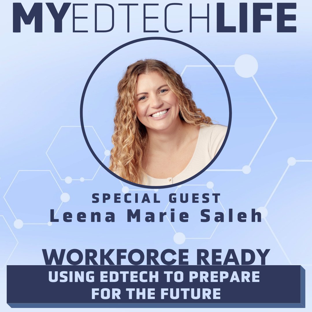 MyEdTechLife's tweet photo. Tune into the My EdTech Life podcast to hear from @leenamariesaleh; former educator and #EdtechGuru! ๐10+ years of experience has made her passionate about technology & how it transfers into the classroom to prepare students with #workforce skills.
https://t.co/EKHjubfWCJ https://t.co/NFS3wV3GAm