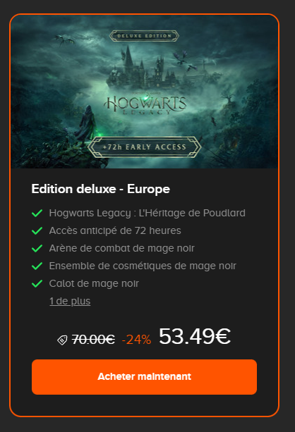 PaladinsFRA's tweet photo. C'est la sortie de Hogwarts Legacy : L'Héritage de Poudlard ! Si vous savez pas quoi faire, c'est le moment d'aller faire un tour à Poudlard !
https://t.co/yStv1VBJ7F
@HogwartsLegacy @InstantGamingFR https://t.co/lL4hZ4ZScg