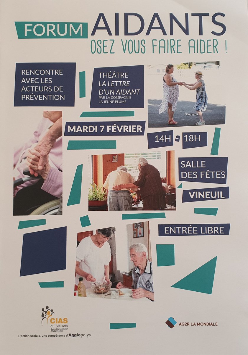 Retrouvez Siel Bleu au Forum Aidants à Vineuil de 14h a 18h 

#Aidant #Forum #APA #Sourire
