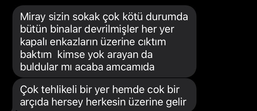 Ne babam bulunabildi ne ablam ne yeğenim ne de onlar gibi enkaz altında kurtarılmayı bekleyen bir çok insan…  Hatay yok oldu <a href="/AFADHatay/">AFAD HATAY</a>  <a href="/HatayValiligi/">T.C. Hatay Valiliği</a> <a href="/DocDrLutfuSavas/">Lütfü Savaş 🇹🇷</a>  yalvarırım artık bir şey yapın insanlar ölüyor, ailem ölüyor!