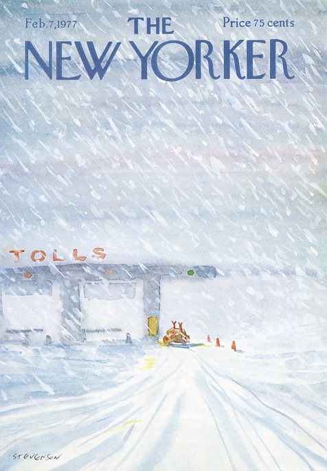 LRonLacy's tweet photo. #OTD in 1977
Cover of The New Yorker, February 7, 1977
James Stevenson
#TheNewYorkerCover #JamesStevenson #tollgate #motorway #interstatehighway #skiing #skiingtrip https://t.co/P8leDzdal5