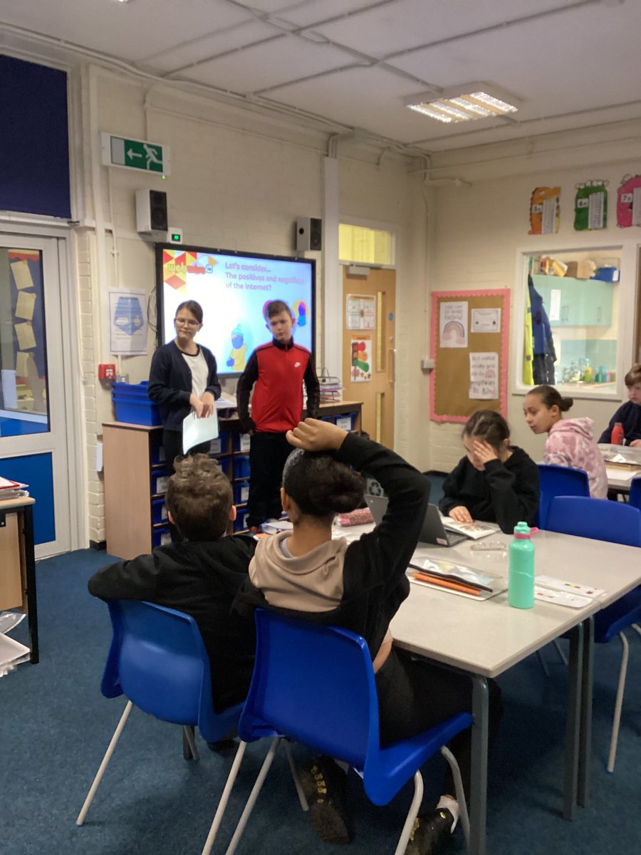 stmatthewsbrad's tweet image. Class 5’s computing ambassadors have done a great job with delivering information to the rest of the class on #SaferInternetDay this morning. #StopBlockTell