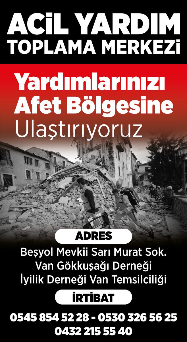 Yardımlarınızı Affet Bölgesine Ulaştırıyoruz...