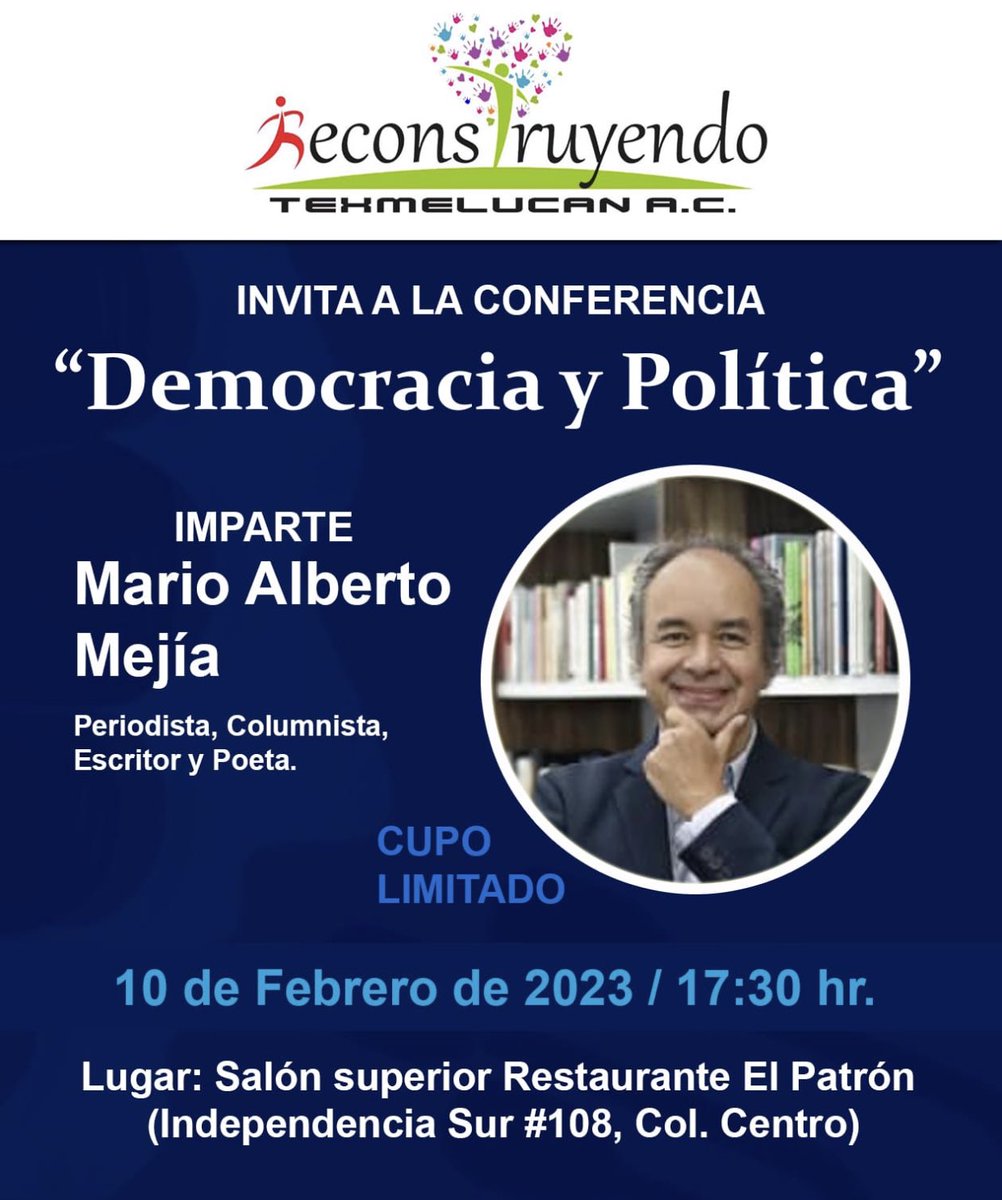 QuintaMam's tweet photo. Este viernes daré una charla en San Martín Texmelucan. https://t.co/P7Qzde4chC