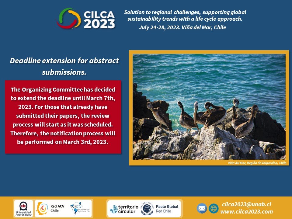 📢Deadline extension for abstract submission!
The new date is March 7th, however, those papers submitted until today will be reviewed as it was scheduled. Therefore, they will receive the notification on March 3rd, 2023 🗓️