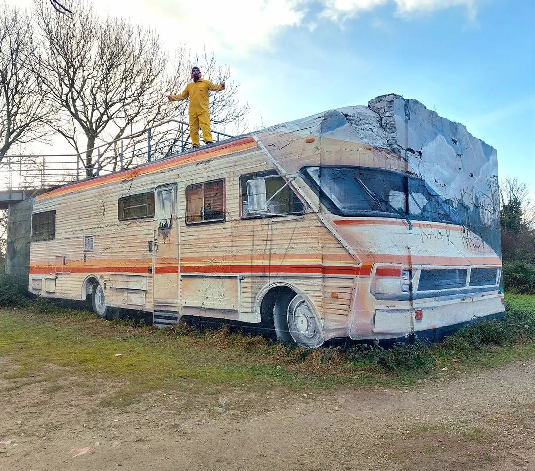 brababella's tweet photo. #Streetart: #BreakingBad by #Blesea @ #CherbourgenCotentin, France
More info at: https://t.co/RcWxdr8CI0
#streetartCherbourgenCotentin #streetartFrance #Francestreetart #arteurbana #urbanart #murals #muralism #contemporaryart #artecontemporanea #anamorphism #anamorfismo https://t.co/fzLq5kYWaT